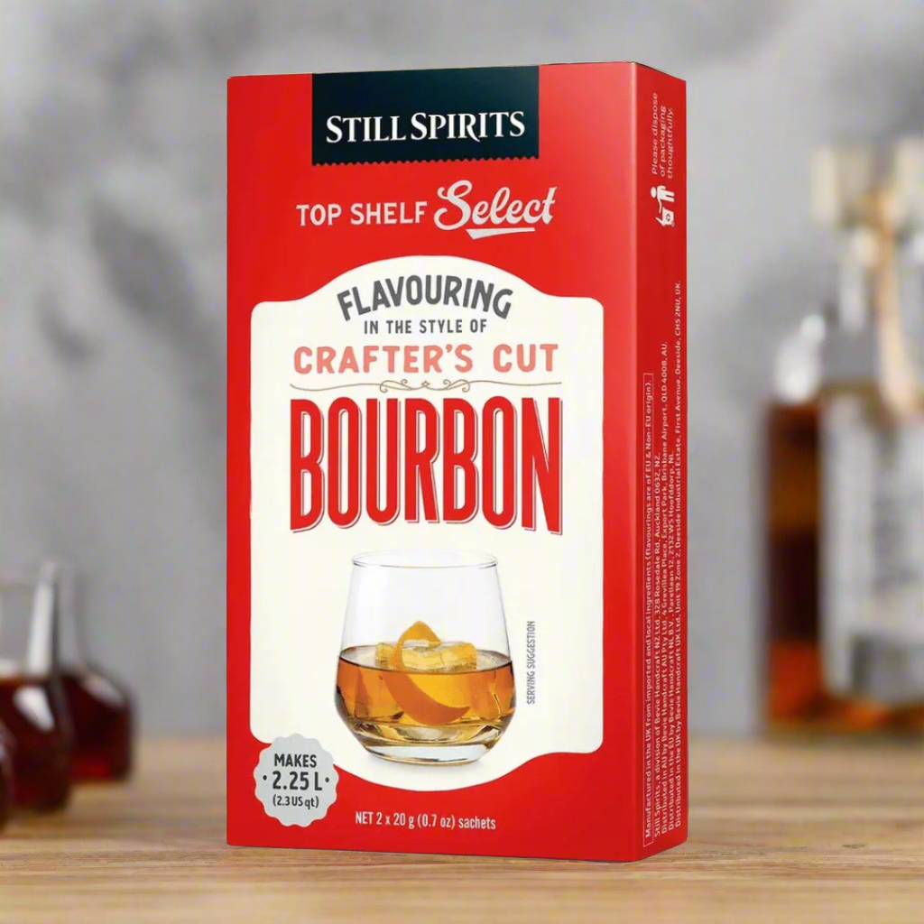 makers mark style bourbon spirit essence packaged in a red wax box