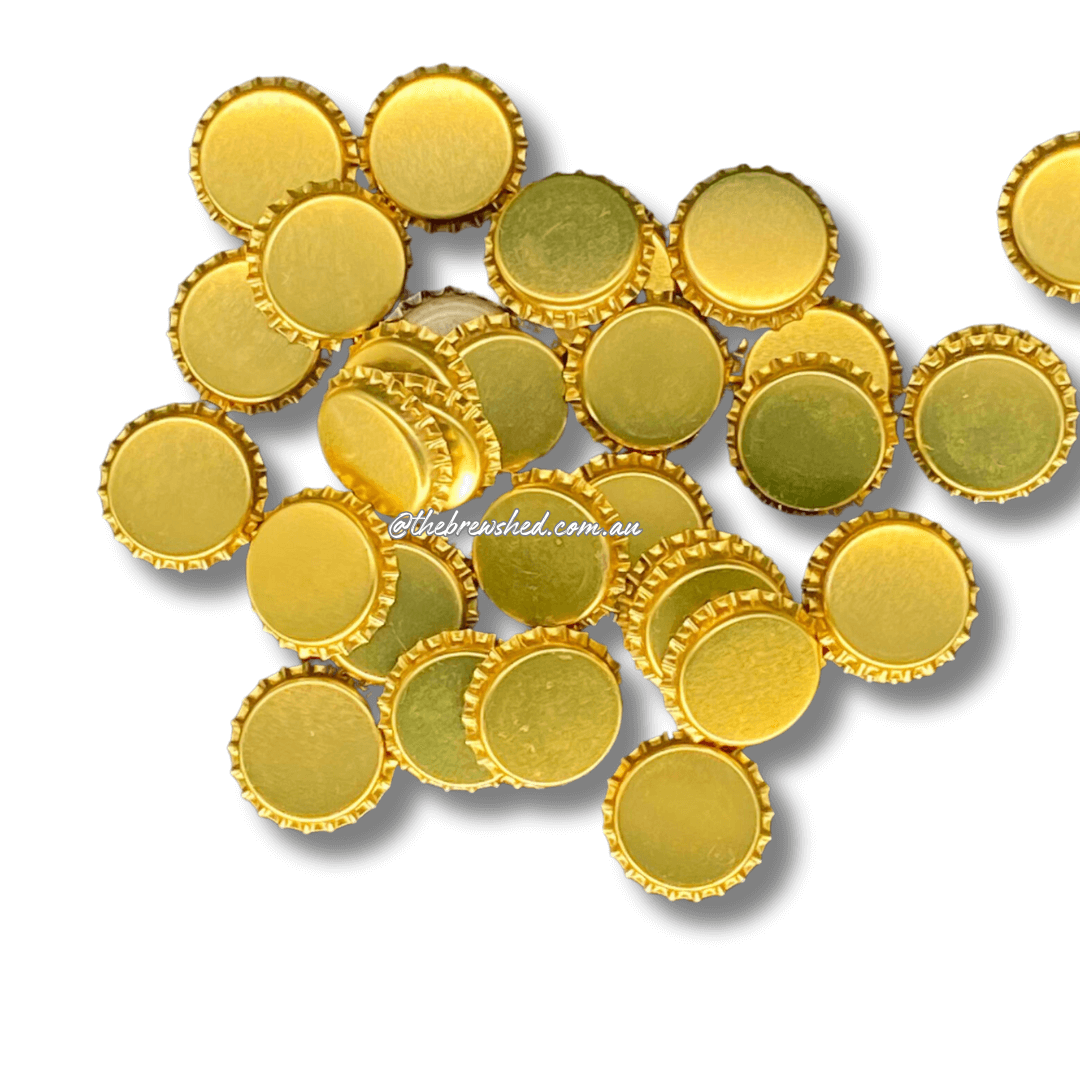 gold beer bottle caps for homebrewing