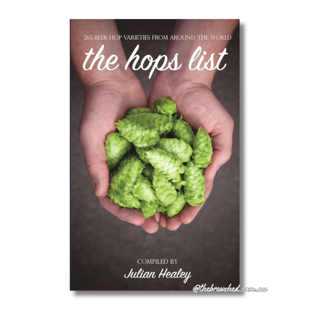 fresh hop flowers on cover of a book