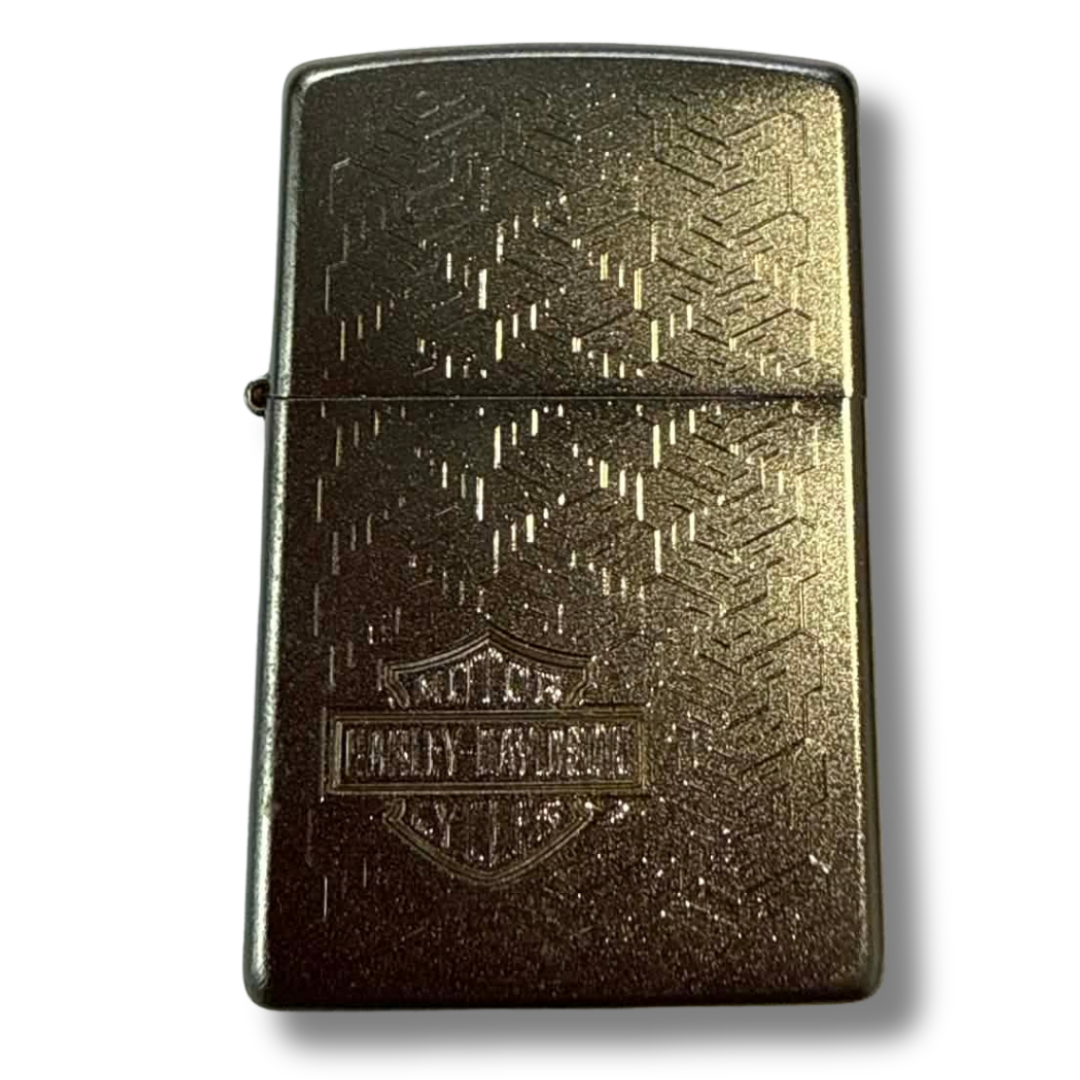 authentic made in UA zippo lighter harley davidson tyre tread design
