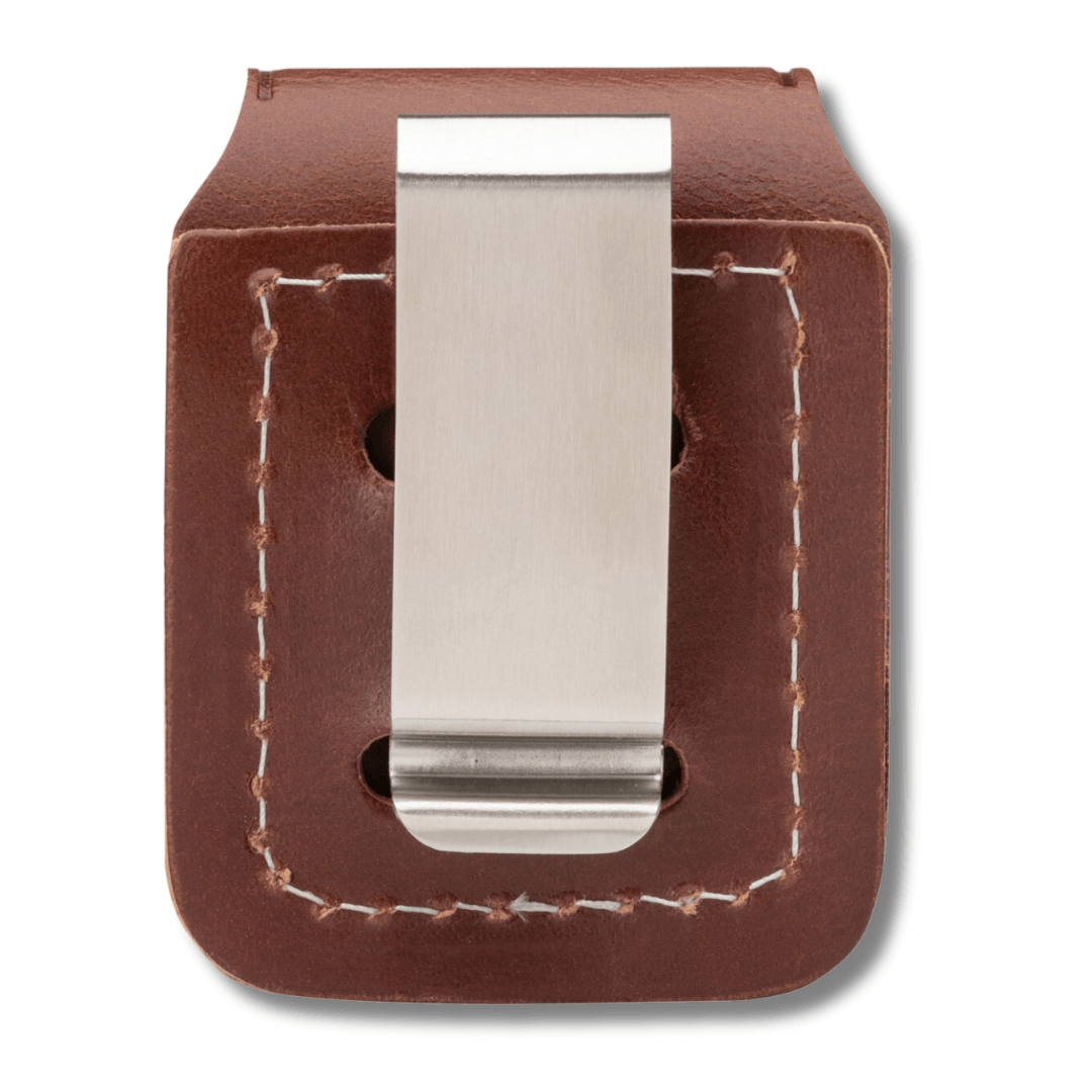 brown leather cigarette lighter