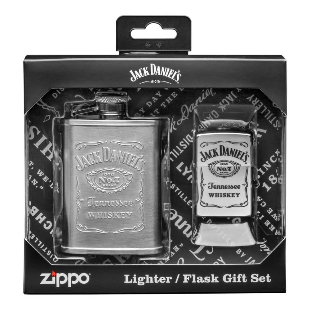 Zippo Jack Daniels and Flask Set
