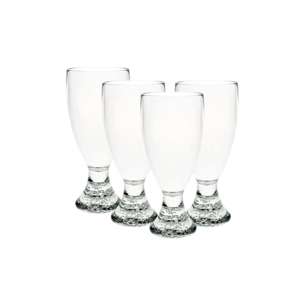 beautifully shaped polycarbonate beer glasses